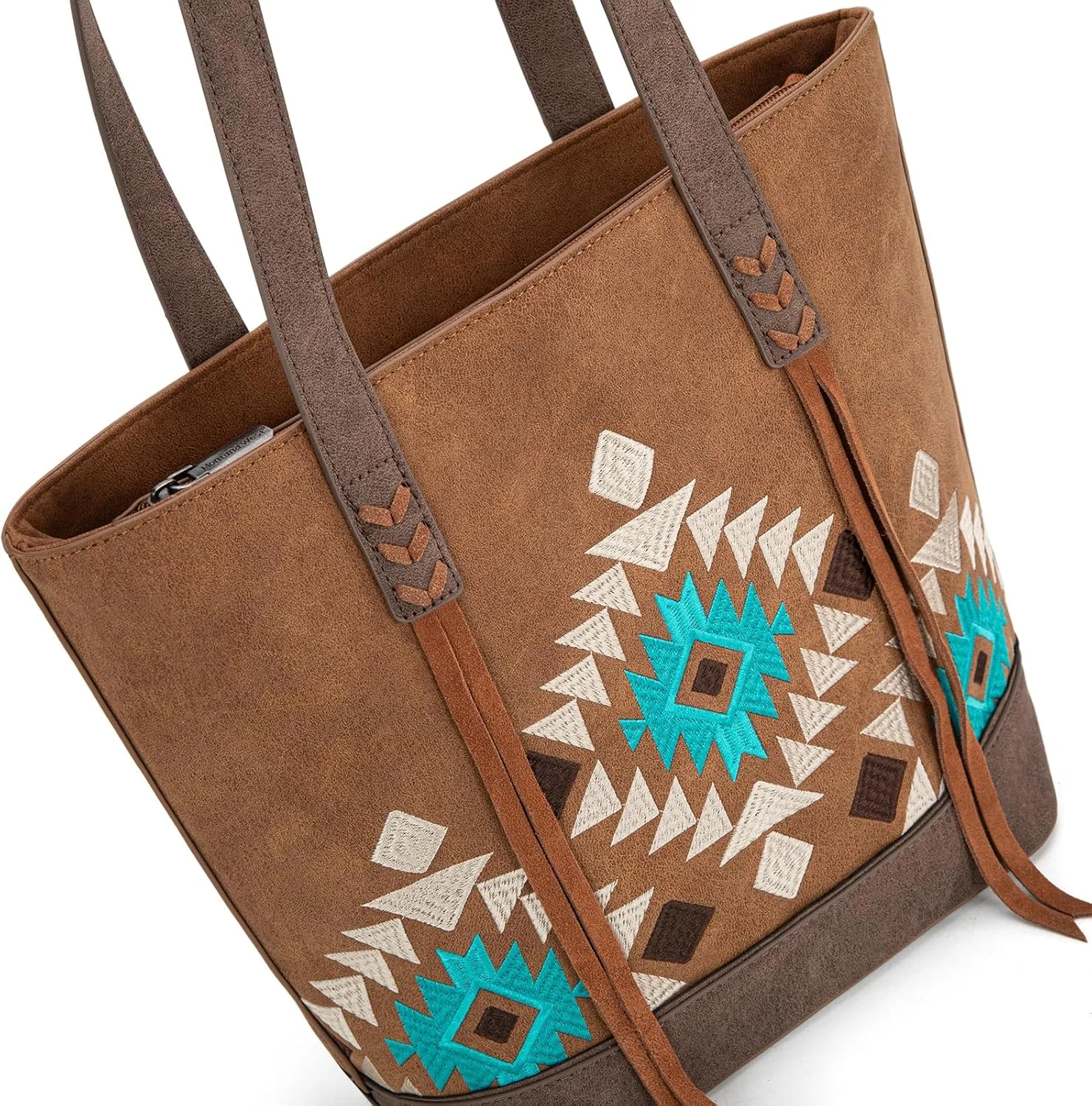 Montana West Aztec Tote Bag for Women Embroidered Western Purse with Wallet Set