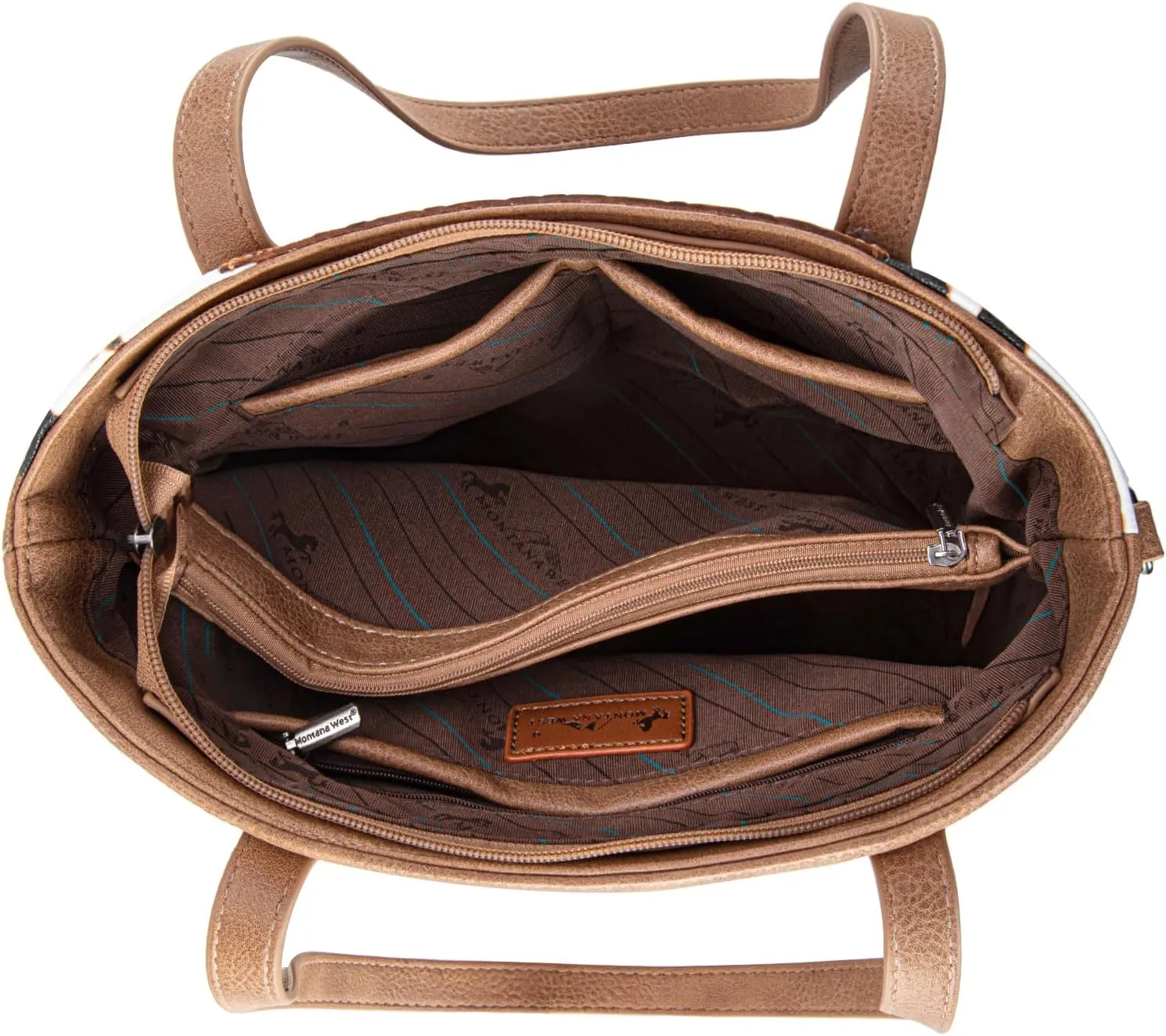 Montana West Cow Print Tote Bags for Women Western Tooled Crossbody Purses