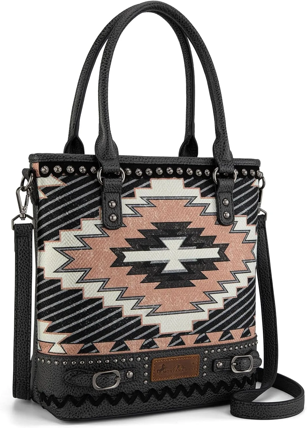 Montana West Western Aztec Tote Bag for Women Country Cowgirl Top Handle Shoulder Bag