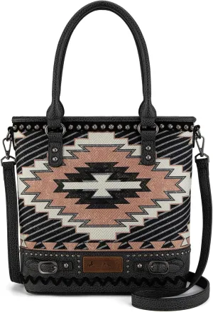 Montana West Western Aztec Tote Bag for Women Country Cowgirl Top Handle Shoulder Bag