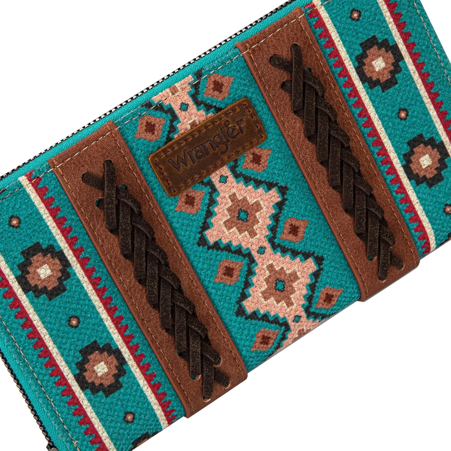 Montana West × Wrangler Wristlet Western Wallet Boho Aztec Credit Card Holder for Women