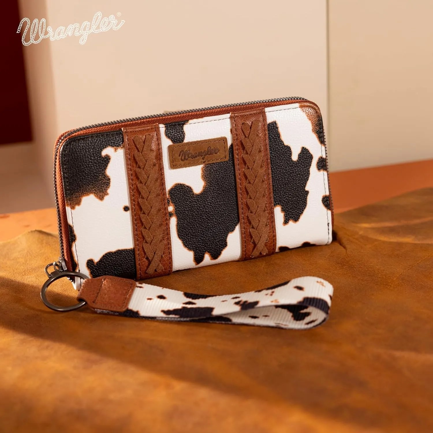 Montana West × Wrangler Wristlet Western Wallet Boho Aztec Credit Card Holder for Women