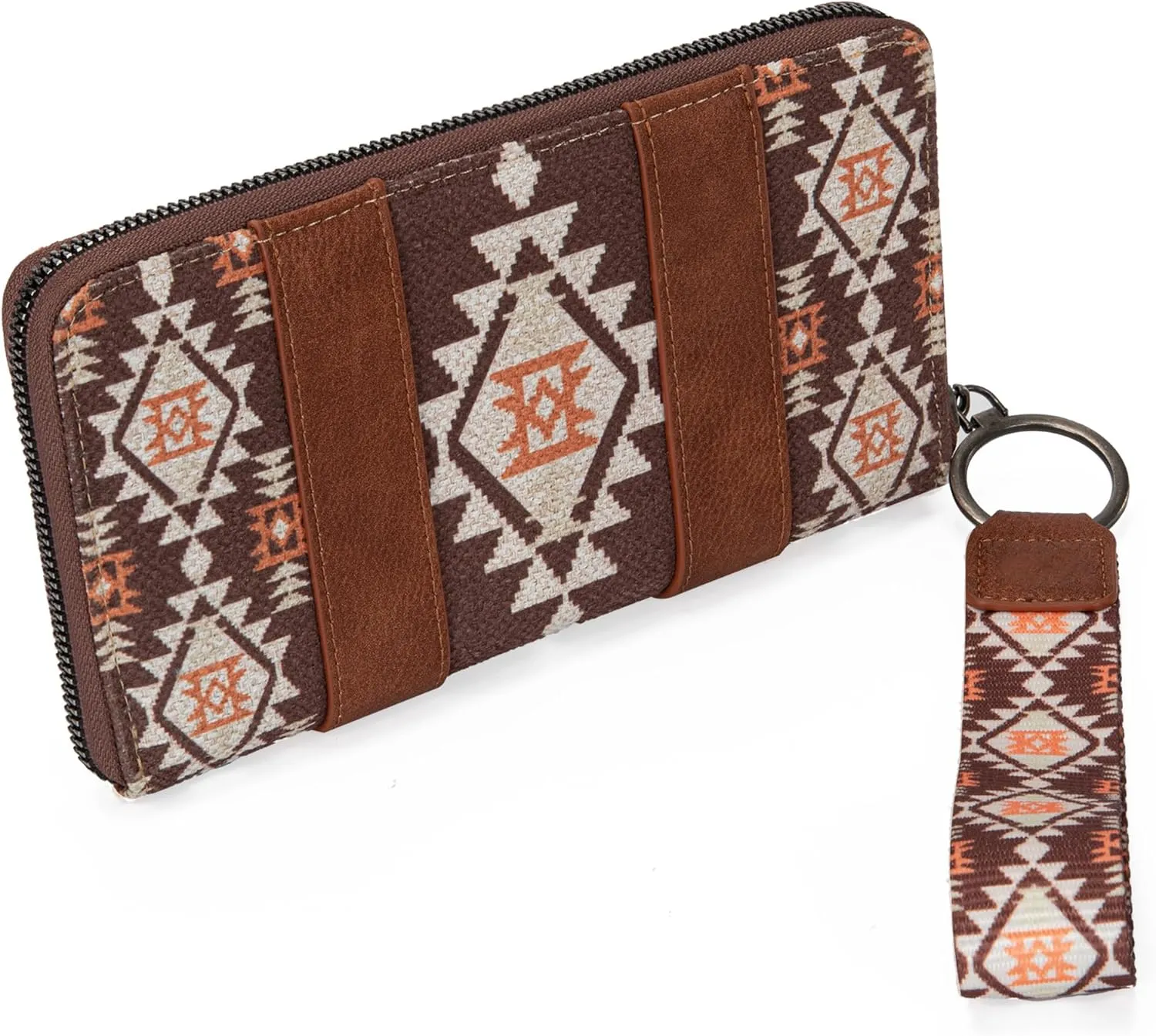 Montana West × Wrangler Wristlet Western Wallet Boho Aztec Credit Card Holder for Women