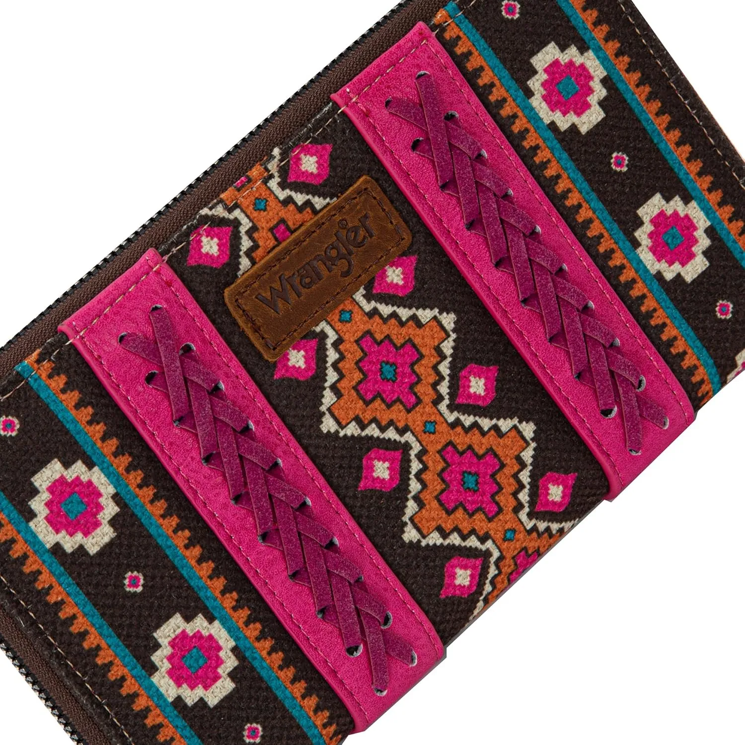 Montana West × Wrangler Wristlet Western Wallet Boho Aztec Credit Card Holder for Women