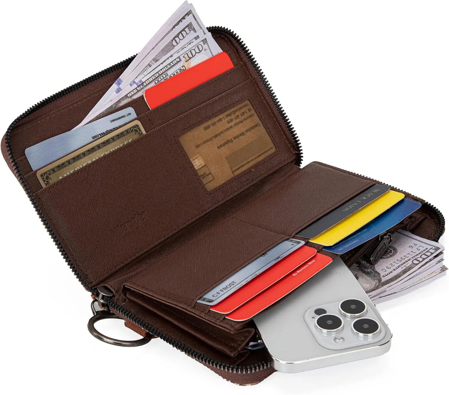 Montana West × Wrangler Wristlet Western Wallet Boho Aztec Credit Card Holder for Women