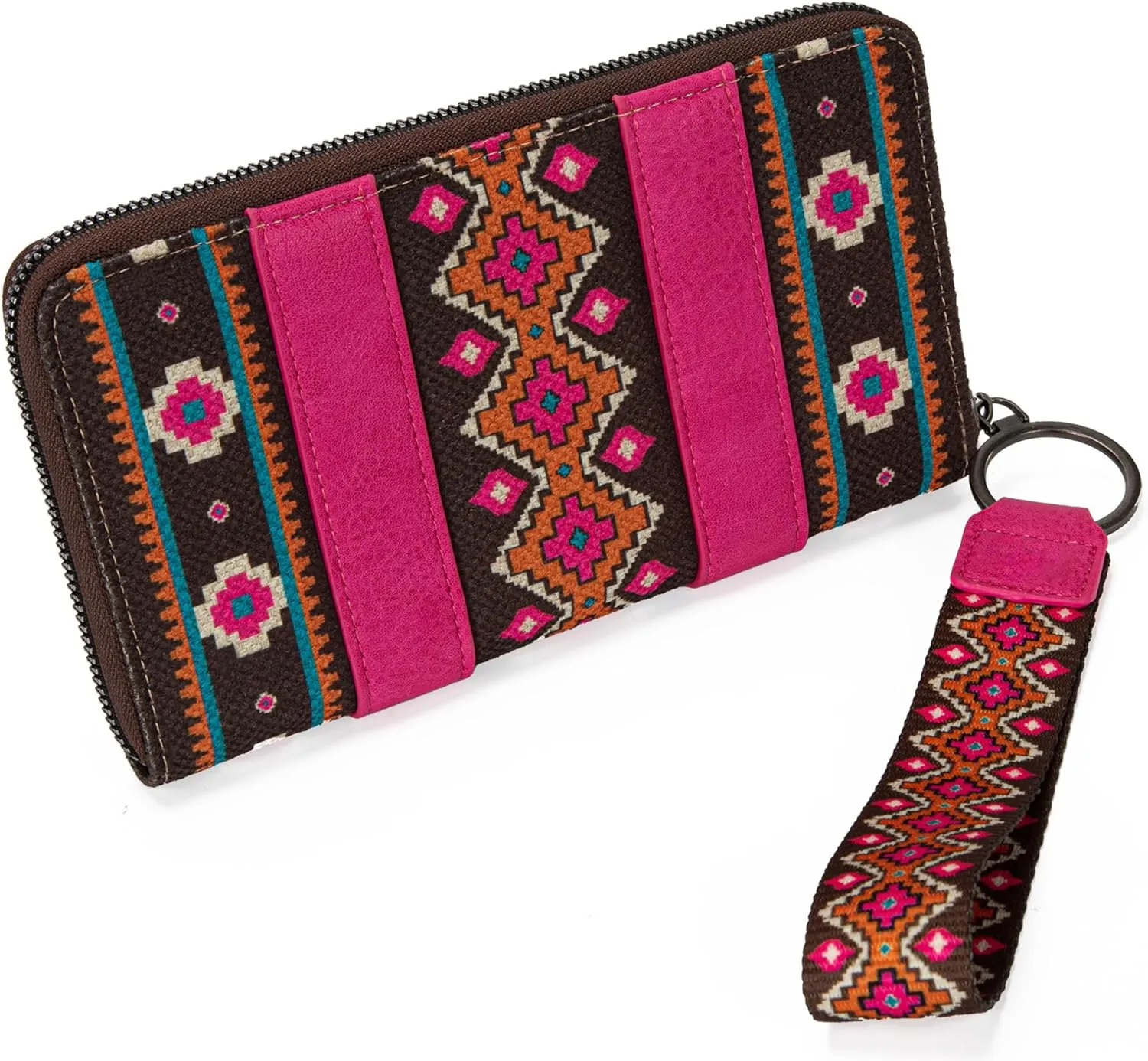 Montana West × Wrangler Wristlet Western Wallet Boho Aztec Credit Card Holder for Women