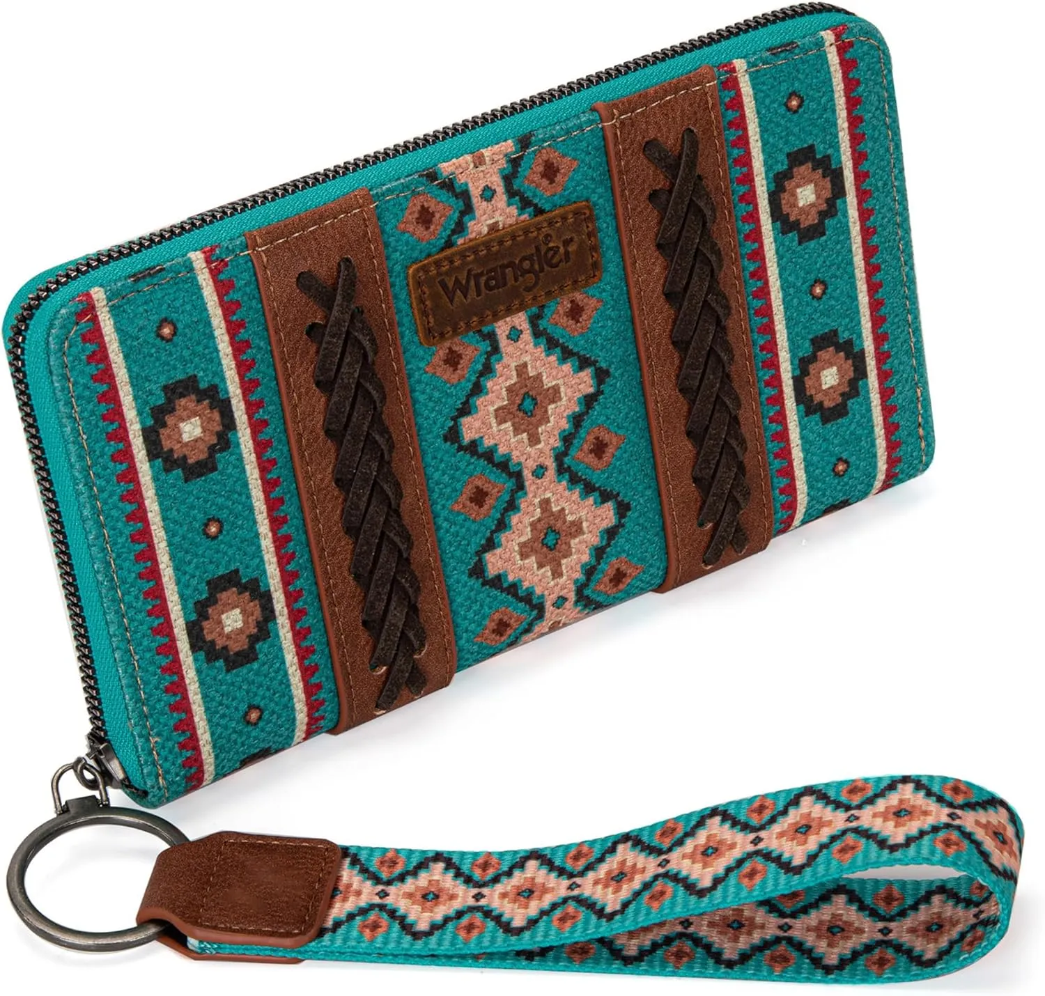 Montana West × Wrangler Wristlet Western Wallet Boho Aztec Credit Card Holder for Women