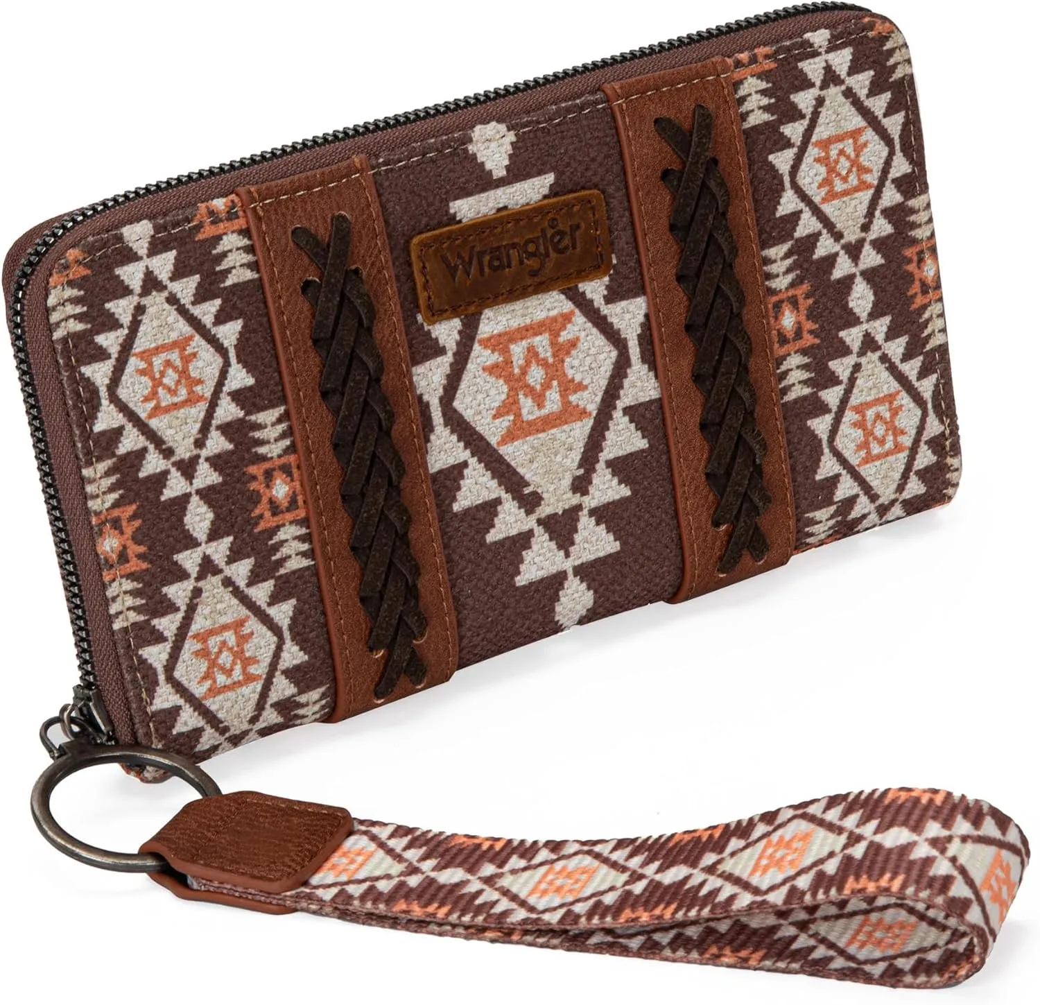 Montana West × Wrangler Wristlet Western Wallet Boho Aztec Credit Card Holder for Women