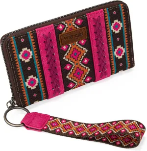 Montana West × Wrangler Wristlet Western Wallet Boho Aztec Credit Card Holder for Women