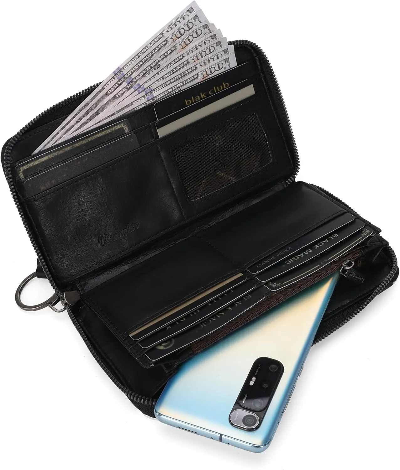 Montana West × Wrangler Wristlet Western Wallet Boho Aztec Credit Card Holder for Women