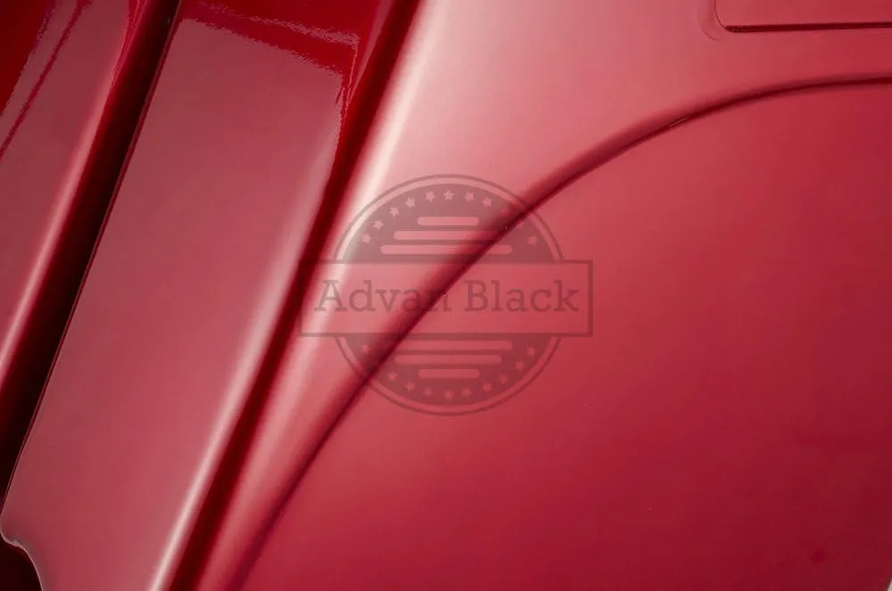 Moto Onfire 4.5" Stretched Hard Saddlebags Bottoms Fit for Harley Touring 1994-2013, Ember Red Sunglo