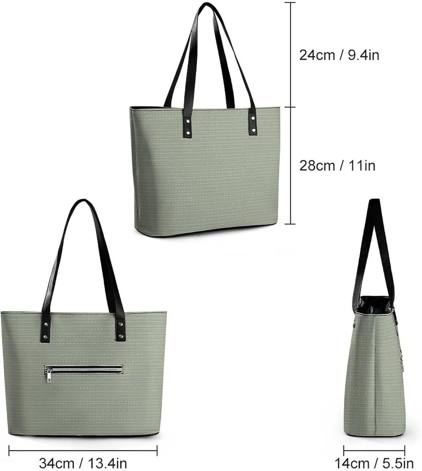 Murray Tartan Large Capacity Portable Leather Handbag