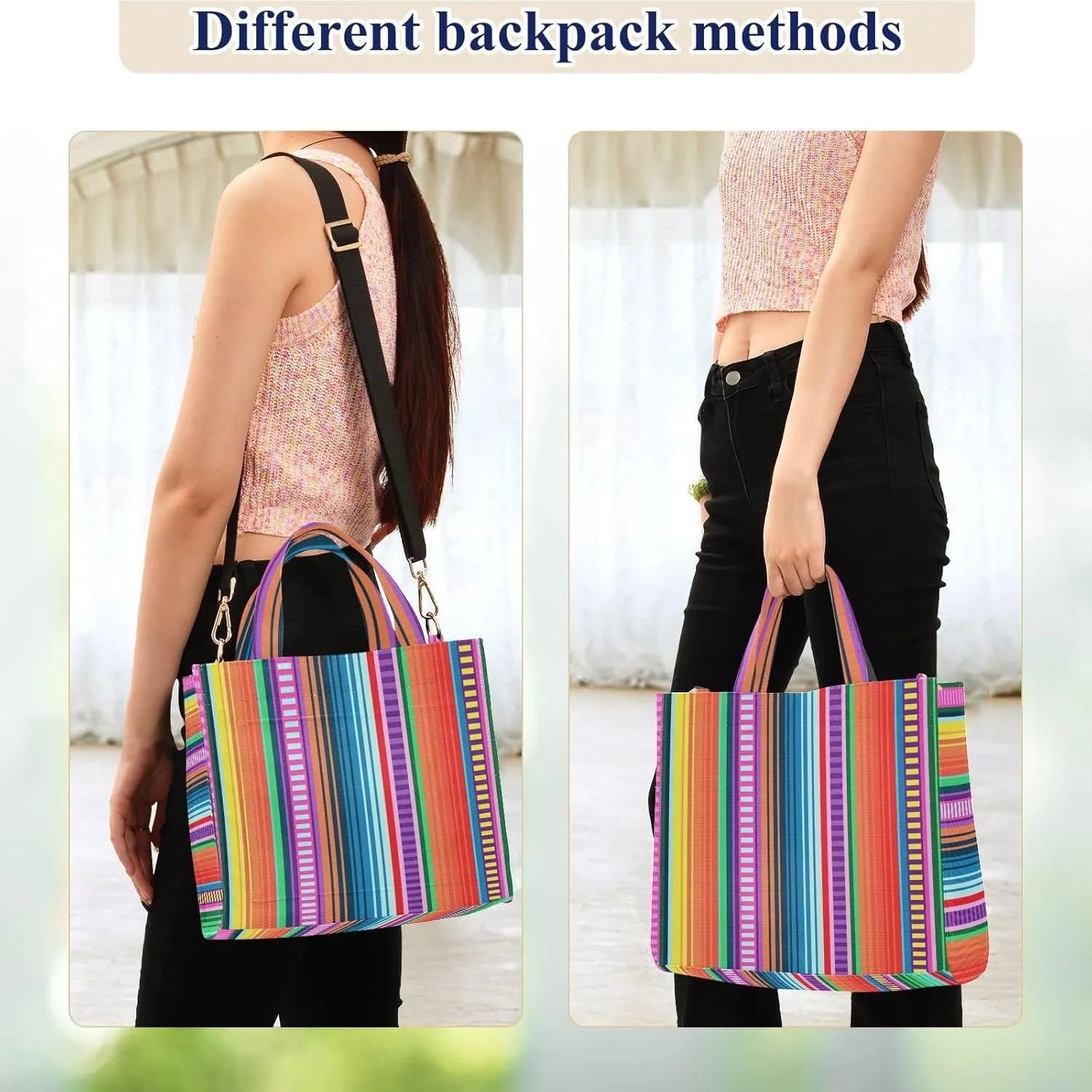Naanle Chic Pattern Corduroy Satchel Tote Handle&Shoulder Bag for Men Women Work Weekender Travel Beach Shopping Gym