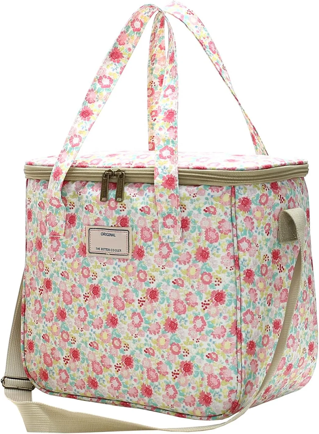 Nanxson Reusable Lunch Tote Bags Insulated Leakproof Lunch Box Cooler Cooling for Adult Men Women for Work/Travel/Picnic/Office (11.25L,A-Pink)