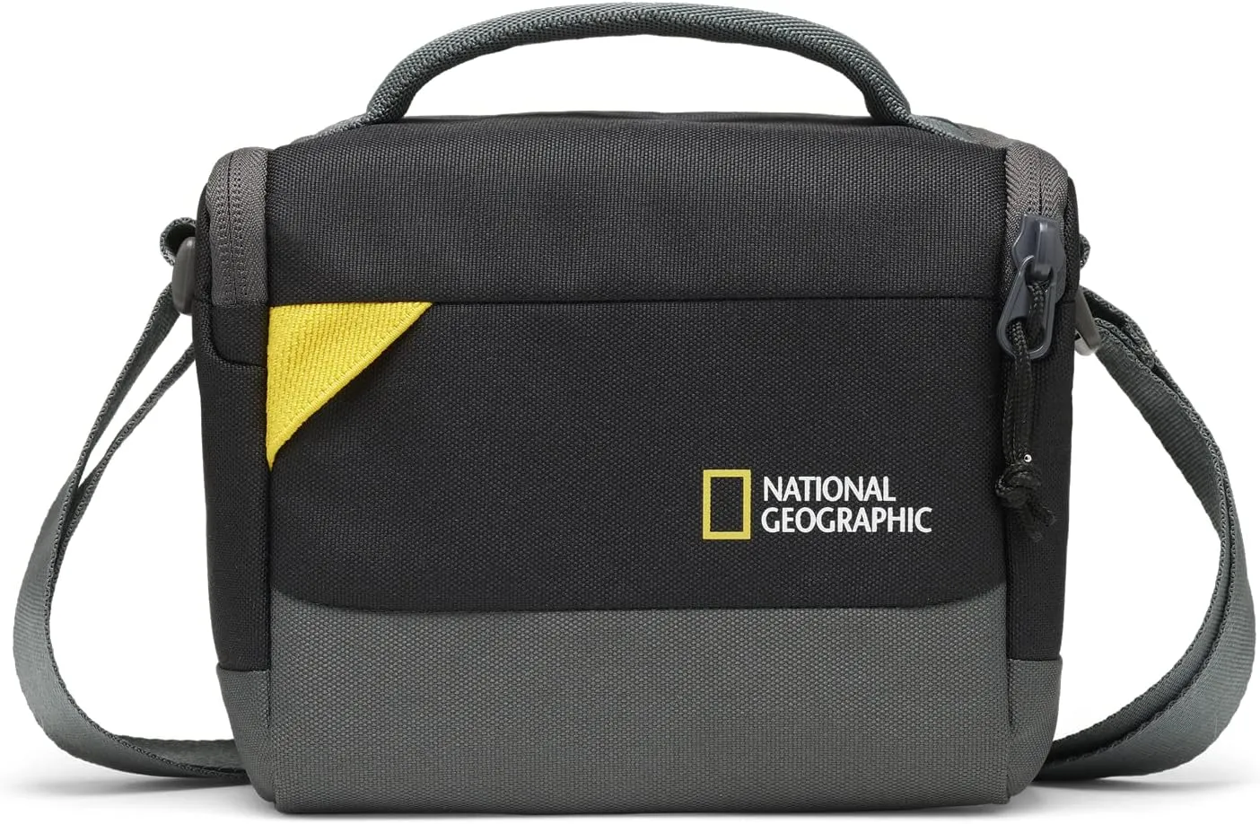 National Geographic Shoulder Bag Small, Camera Bag for DSLR and Mirrorless with Lens, and Accessories, Batteries, Cables, Adjustable Strap, Ultra-Lightweight, NG E1 2360, Black [Amazon Exclusive]