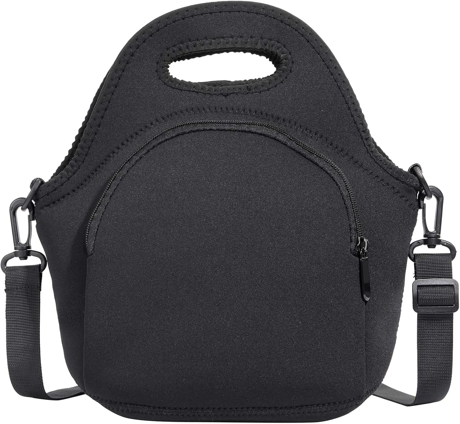 Neoprene Lunch Bag, Thermal Insulated Lunch Tote Bag with Detachable Shoulder Straps, Lightweight & Reusable Lunch Bag for Women Men