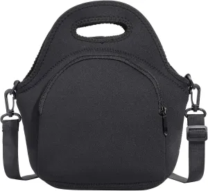Neoprene Lunch Bag, Thermal Insulated Lunch Tote Bag with Detachable Shoulder Straps, Lightweight & Reusable Lunch Bag for Women Men