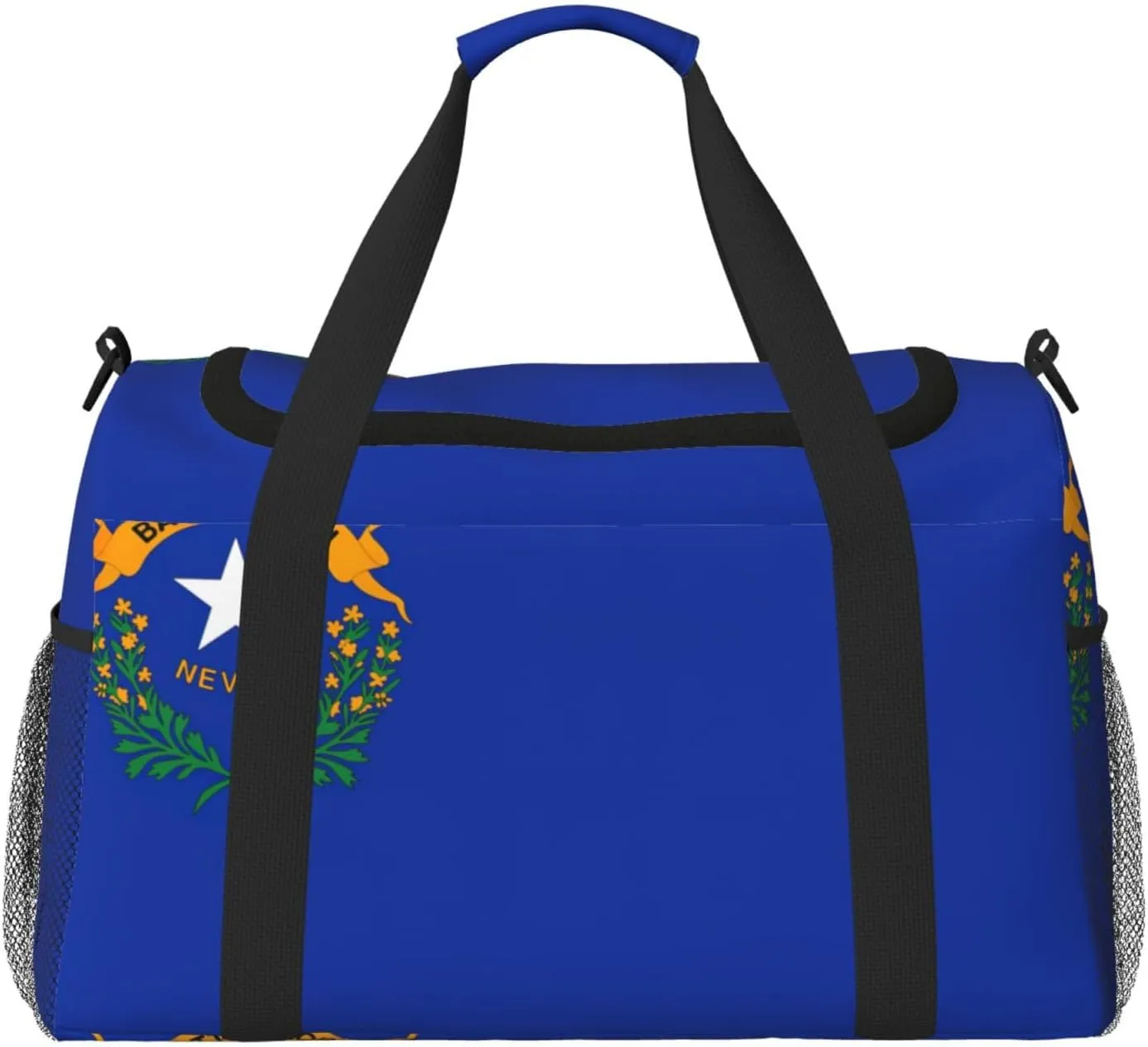 Nevada State Flag Weekender Overnight Carry On Bag, For Women Men, Perfect For Frequent Flyers