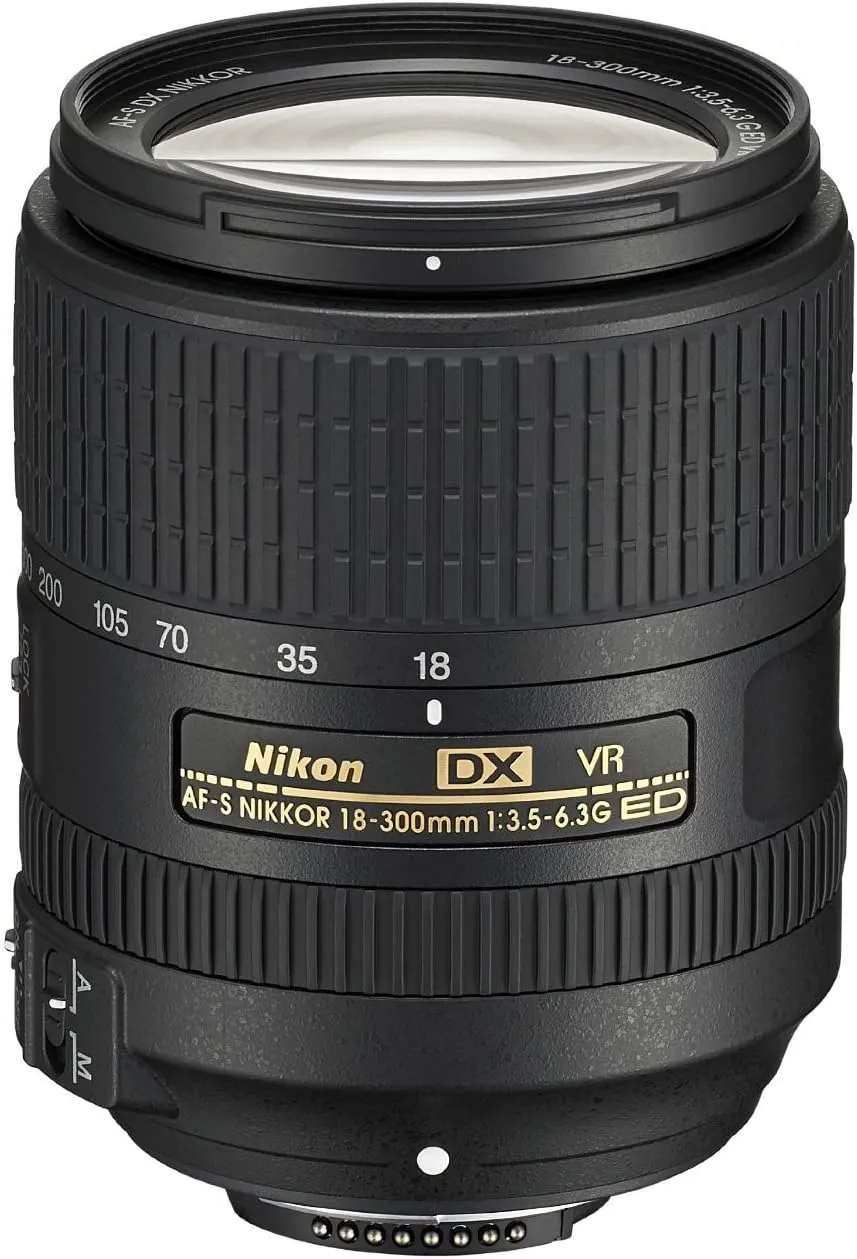 Nikon AF-S DX NIKKOR 18-300mm f/3.5-6.3G ED Vibration Reduction Zoom Lens with Auto Focus for Nikon DSLR Cameras