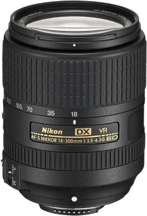 Nikon AF-S DX NIKKOR 18-300mm f/3.5-6.3G ED Vibration Reduction Zoom Lens with Auto Focus for Nikon DSLR Cameras