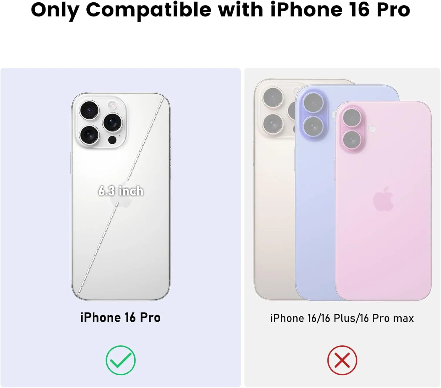 Nillkin for iPhone 16 Pro Case with Slide Camera Cover, [Upgraded Camera Lens Protection] Slim Shockproof Protective Phone Case for iPhone 16 Pro 6.3 inch, Black