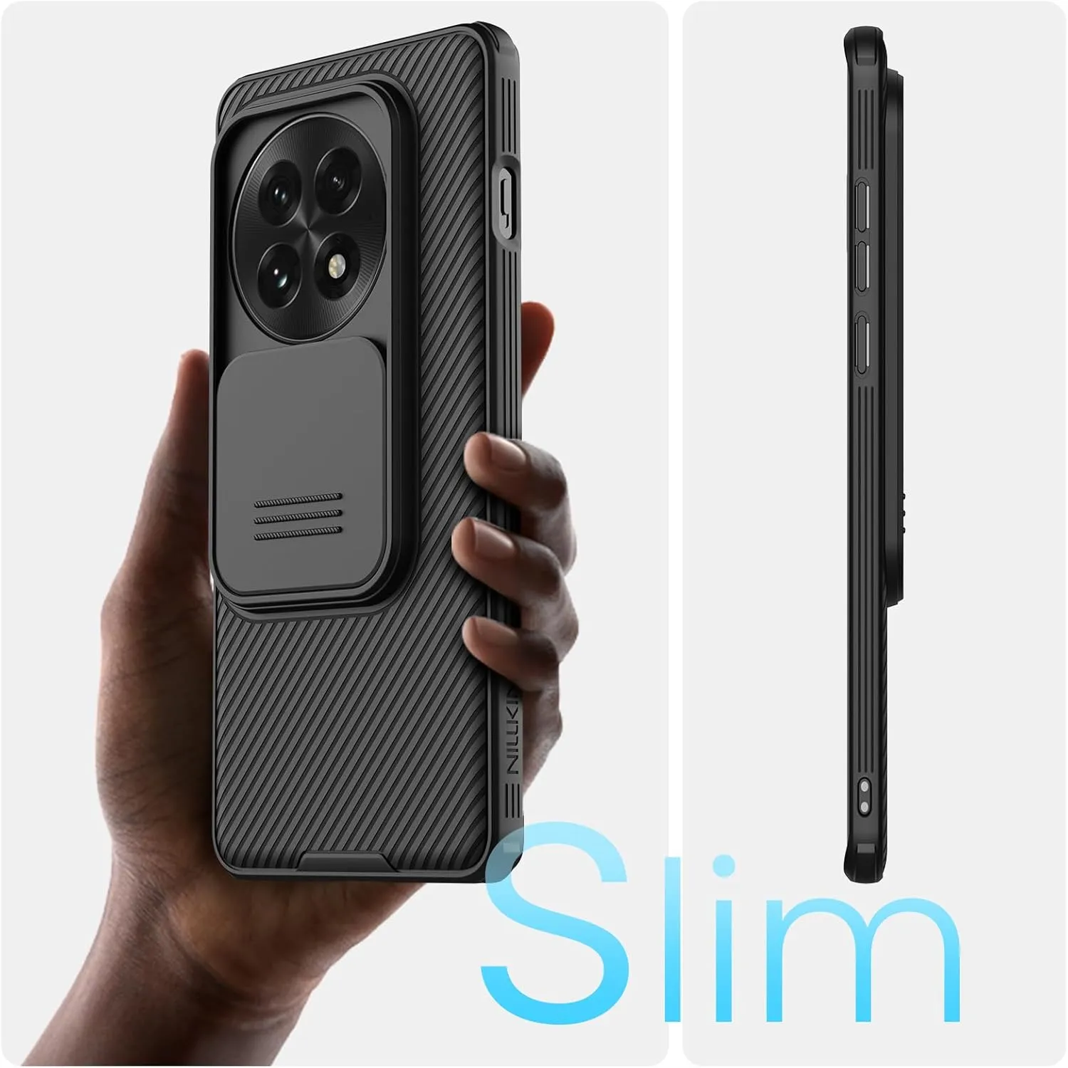 Nillkin for OnePlus 13 Case, CamShield Pro Case with Slide Camera Cover, Camera Protection, Slim Fit Shockproof Cover for One Plus 13 Case Thin - Black