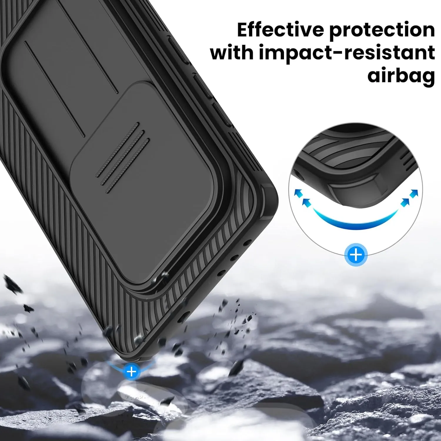 Nillkin for OnePlus 13 Case, CamShield Pro Case with Slide Camera Cover, Camera Protection, Slim Fit Shockproof Cover for One Plus 13 Case Thin - Black