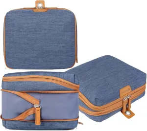 Nordace Travel Packing Organizers Set for Men and Women - 2x Packing Cubes & 1x Wash Pouch - Durable & Water Resistant (Blue)