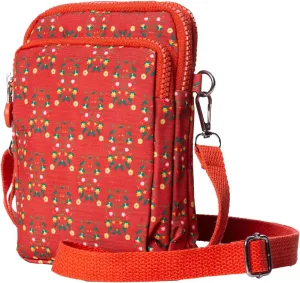 Ojibwe Floral Cell Phone Wallet For Women, Lightweight Small Crossbody Bags, Travel Pouch Shoulder Bag, With Adjustable Strap