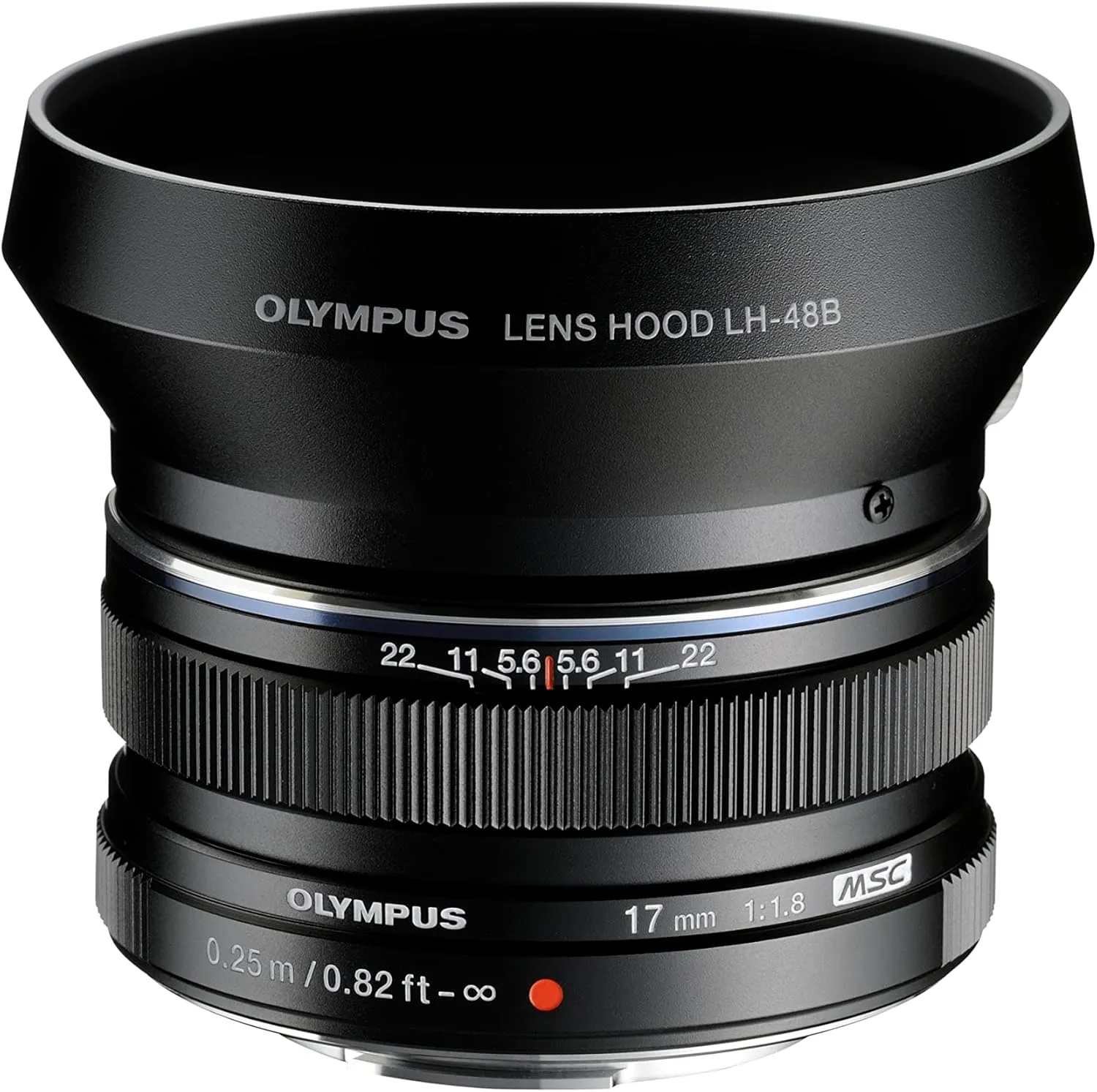 OLYMPUS M.Zuiko Digital 17mm F1.8 Black For Micro Four Thirds System Camera, Compact Design, Beautiful Bokeh, Bright