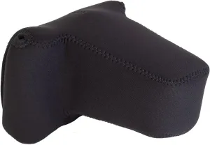 OP/TECH USA Soft Pouch – Compact digital camera case, lightweight accessories pouch, sleek neoprene sleeve for DSLR, perfect for backpacks & travel – durable protection in style D-Zoom| Black
