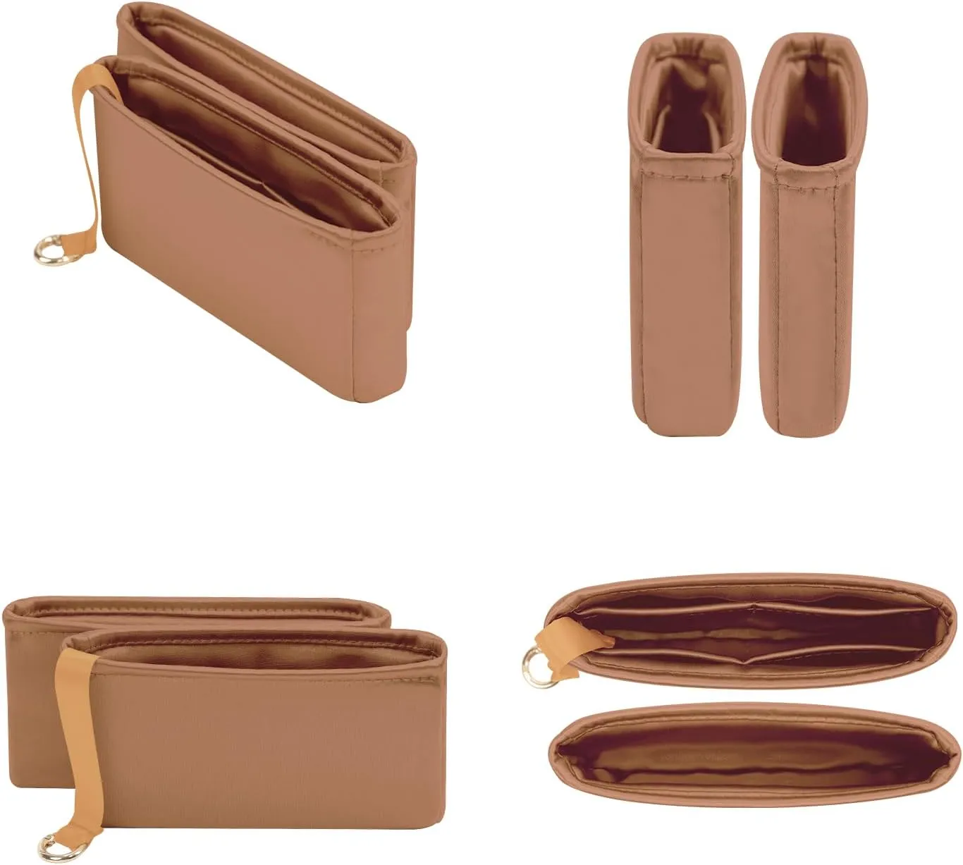 Organizer Insert for Constance Bags, Sliky Purse Inserts for Hermes Constance Handbags, Exclusively for Hermes 2023 NEW Mini Constance 18 (2023 New 18, Gold)