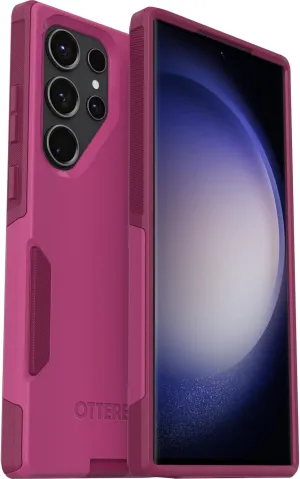 OtterBox Galaxy S23 Ultra Commuter Series Case - INTO The Fuchsia (Pink), Slim & Tough, Pocket-Friendly, with Port Protection