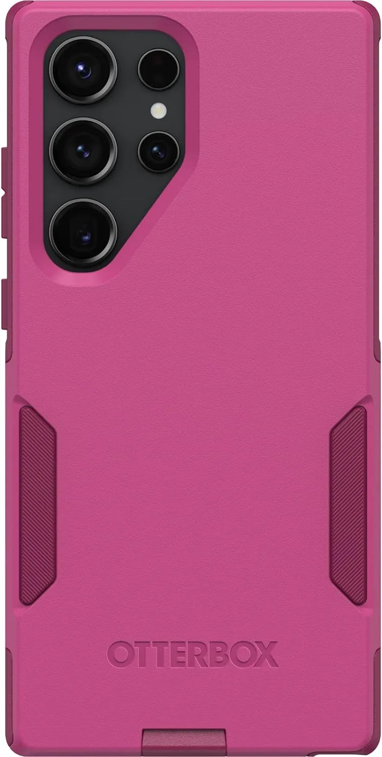 OtterBox Galaxy S23 Ultra Commuter Series Case - INTO The Fuchsia (Pink), Slim & Tough, Pocket-Friendly, with Port Protection
