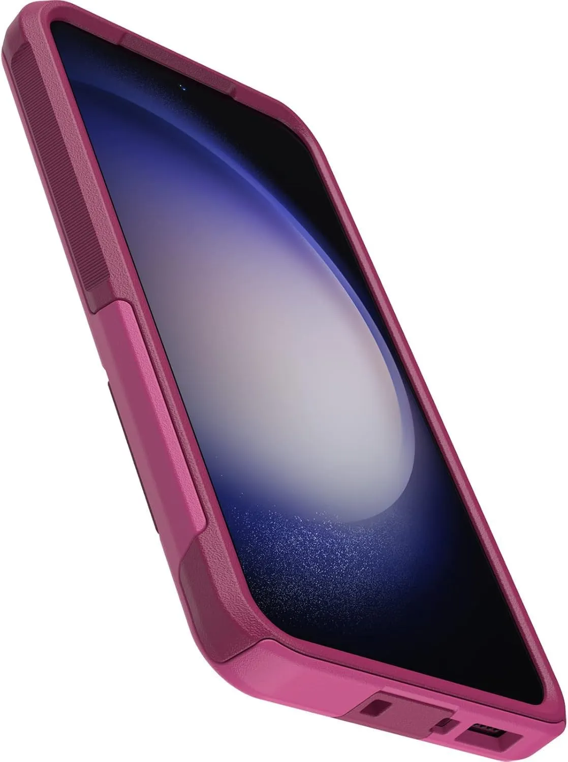 OtterBox Galaxy S23 Ultra Commuter Series Case - INTO The Fuchsia (Pink), Slim & Tough, Pocket-Friendly, with Port Protection