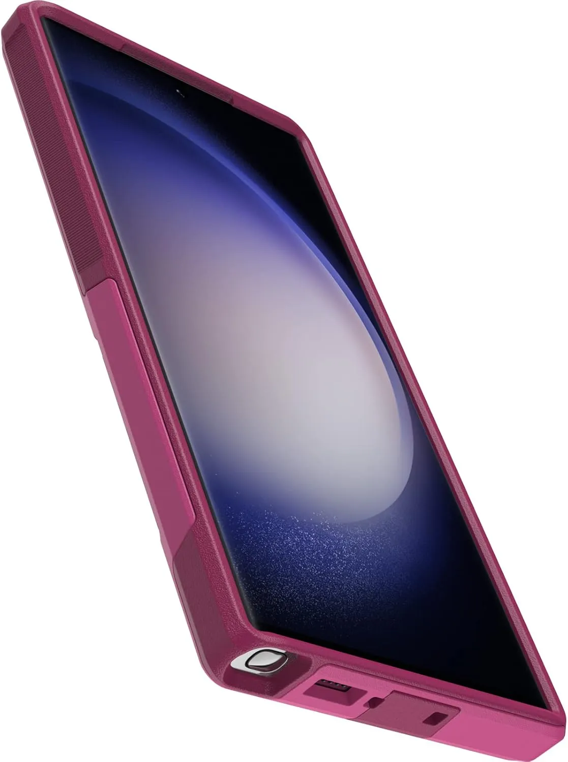 OtterBox Galaxy S23 Ultra Commuter Series Case - INTO The Fuchsia (Pink), Slim & Tough, Pocket-Friendly, with Port Protection