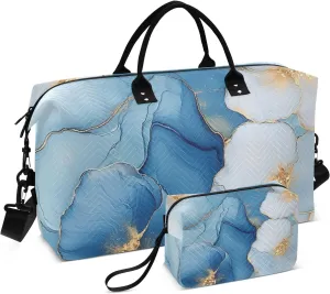 Oversized Travel Duffel Bag Weekender Duffel Bag Gym Tote Bag with Adjustable Strap for Hiking Multifunctional Alcohol Leaf Beautiful Flower