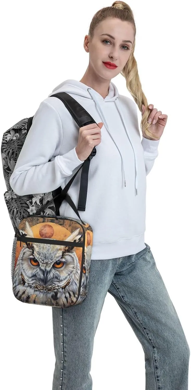 Owl Beliefs Insulated Lunch Box For Men Women Lunch Bag Perfect For Office Travel Outings