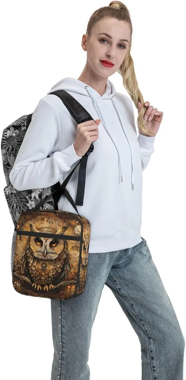 Owl Beliefs Insulated Lunch Box For Men Women Lunch Bag Perfect For Office Travel Outings