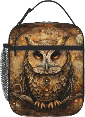 Owl Beliefs Insulated Lunch Box For Men Women Lunch Bag Perfect For Office Travel Outings