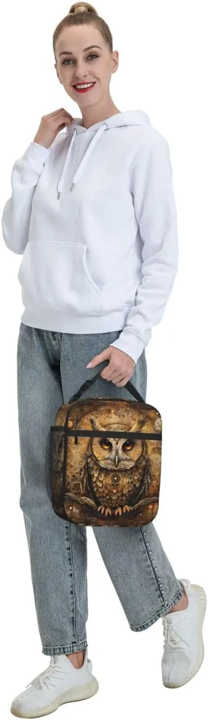 Owl Beliefs Insulated Lunch Box For Men Women Lunch Bag Perfect For Office Travel Outings