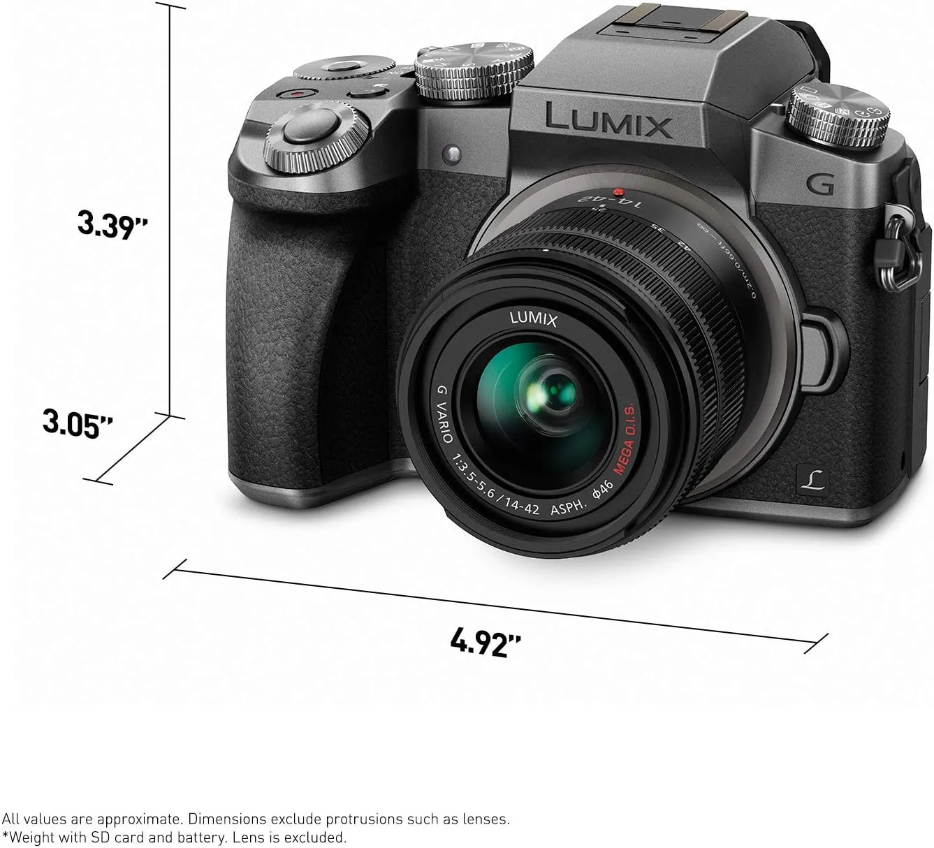 Panasonic LUMIX G7KS 4K Mirrorless Camera, 16 Megapixel Digital Camera, 14-42 mm Lens Kit, DMC-G7KS