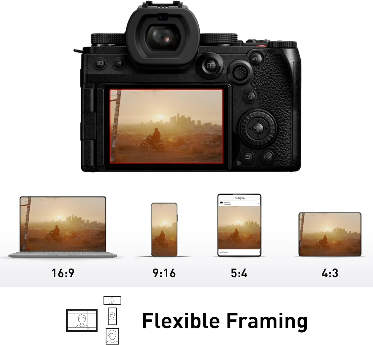 Panasonic LUMIX S5II Mirrorless Camera, 24.2MP Full Frame with Phase Hybrid AF, Active I.S. Technology, Unlimited Recording with 20-60mm F3.5-5.6 and 50mm F1.8 L Mount Lenses - DC-S5M2WK