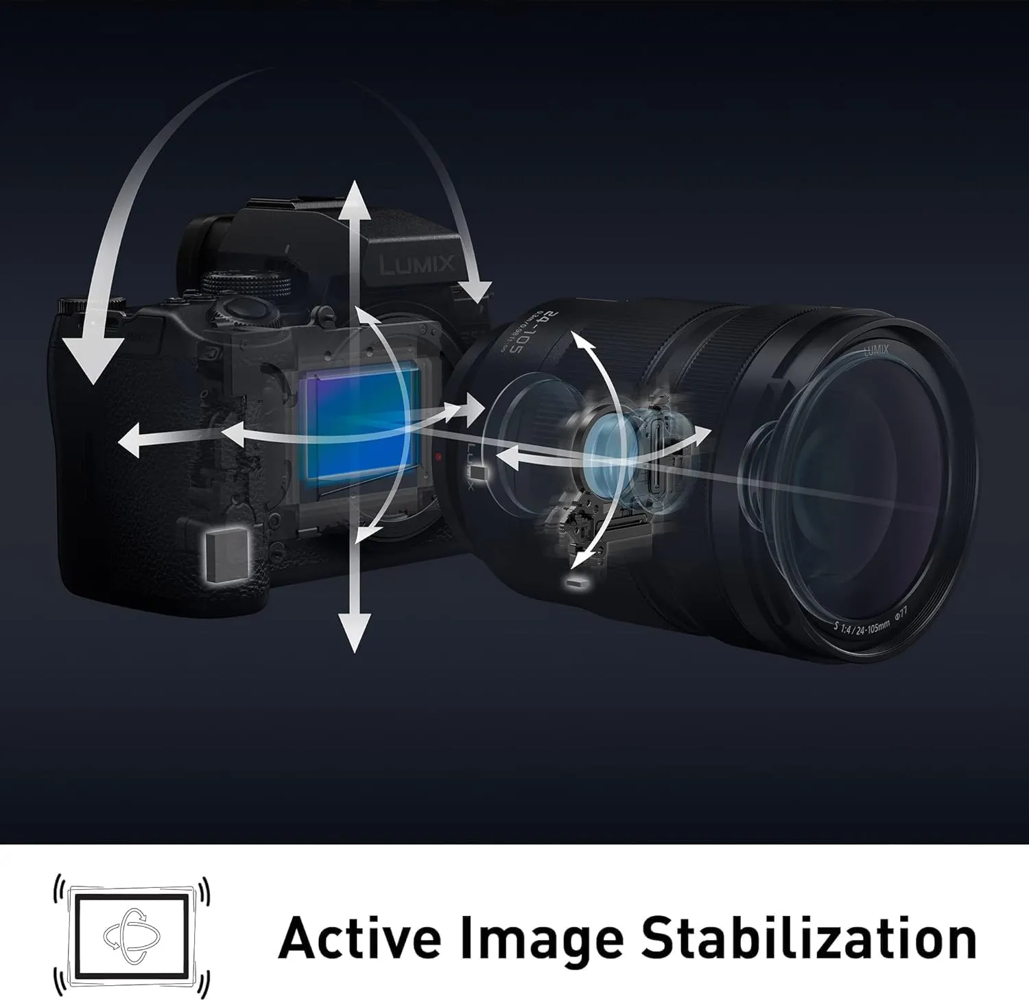 Panasonic LUMIX S5IIX Mirrorless Camera, 24.2MP Full Frame Phase Hybrid AF, Unlimited Recording, 5.8K Pro-Res, RAW Over HDMI, IP Streaming, 20-60mm F3.5-5.6   50mm F1.8 Lenses-DC-S5M2XWK