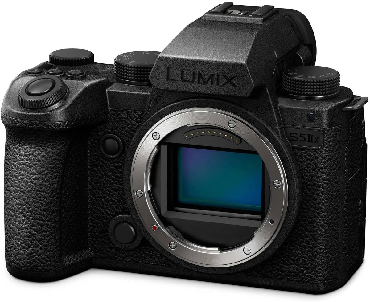 Panasonic LUMIX S5IIX Mirrorless Camera, 24.2MP Full Frame Phase Hybrid AF, Unlimited Recording, 5.8K Pro-Res, RAW Over HDMI, IP Streaming, 20-60mm F3.5-5.6   50mm F1.8 Lenses-DC-S5M2XWK