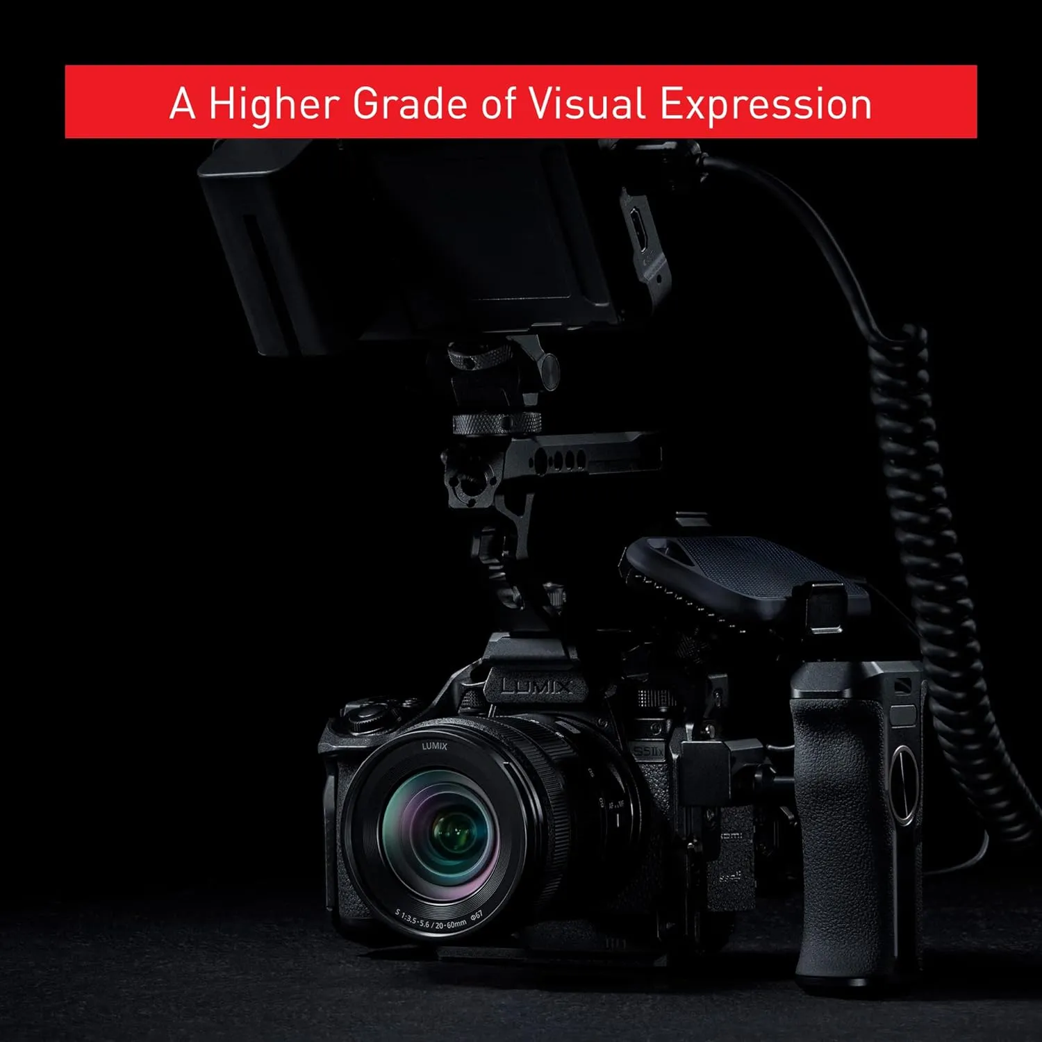 Panasonic LUMIX S5IIX Mirrorless Camera, 24.2MP Full Frame with Phase Hybrid AF, New Active I.S. Technology, 5.8K Pro-Res, RAW Over HDMI, IP Streaming - DC-S5M2XBODY Black