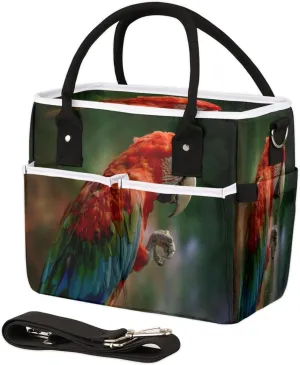 Parrot Beak Claws Lunch Bag Waterproof Reusable Lunch Bags Leakproof Thermal with Adjustable Shoulder Strap Soft Lunch Box for Office Work Picnic Hiking Beach