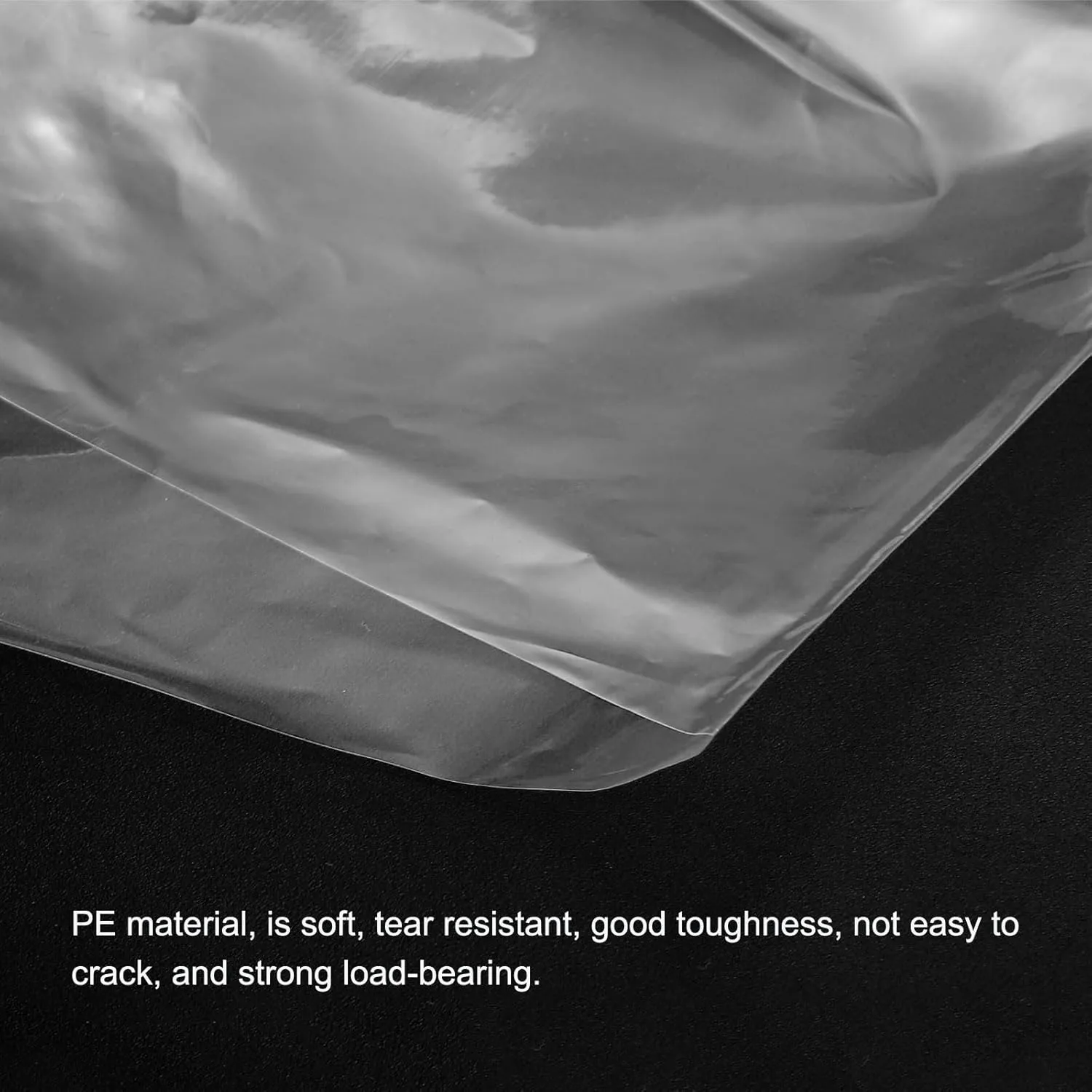 PATIKIL Clear Flat Open Poly Bags PE Plastic 2 Mil 6x16 in for Hardware, Collectibles, Jewelry, Cards, Craft Supplies Pack of 100