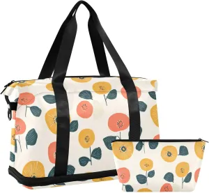 Peronal Item Travel Carry on Weekender Overnight gym bag Tote for Airplane Traveling 2 Pc et