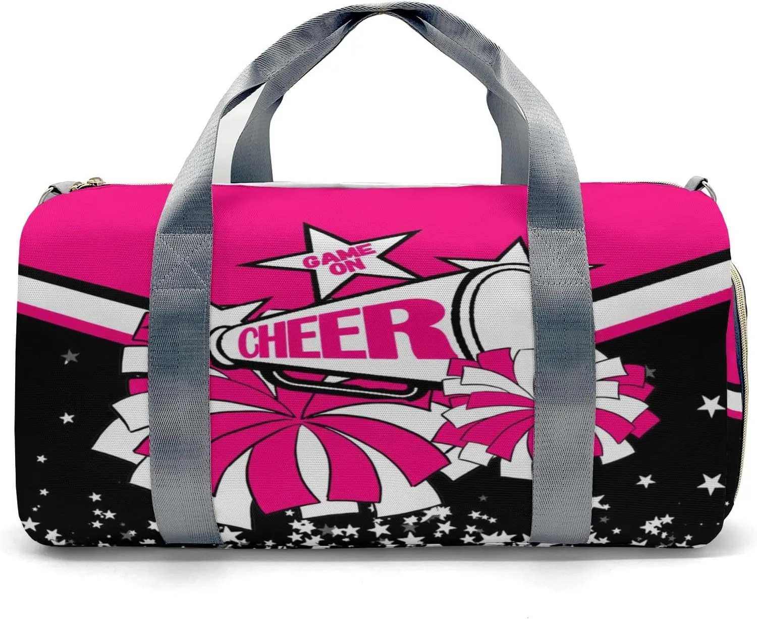 Personalized Cheer Duffle Bag Cheerleader Sleepover bag with Shoe Compartments Gifts for Cheer Team Coach